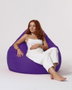 Atelier Del Sofa Premium XXL Puf de Jardín Morado Impermeable Comodidad y Relajación 115 cm